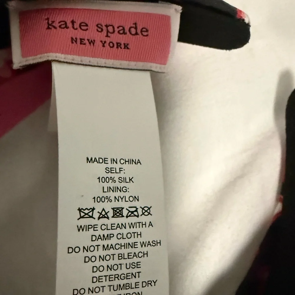 Kate Spade Heart Patterned Black and Red Headband NWT